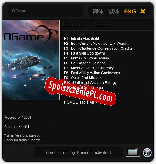 OGame: Cheats, Trainer +11 [FLiNG]