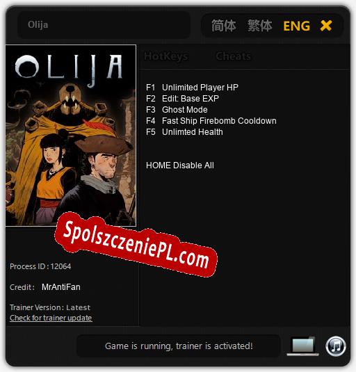 Olija: Trainer +5 [v1.8]