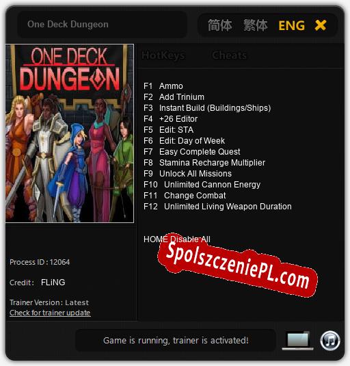 One Deck Dungeon: Treinador (V1.0.60)