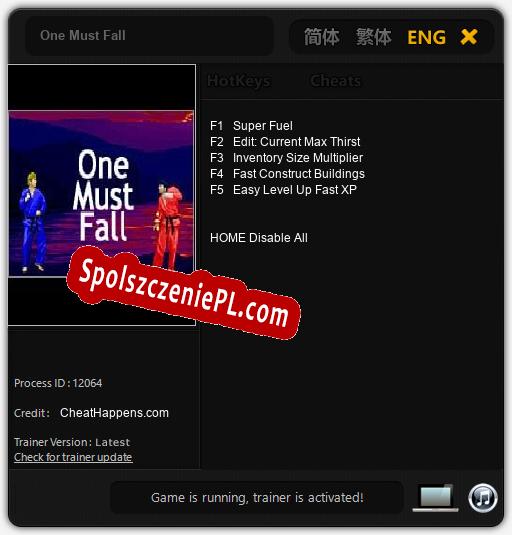 One Must Fall: Cheats, Trainer +5 [CheatHappens.com]