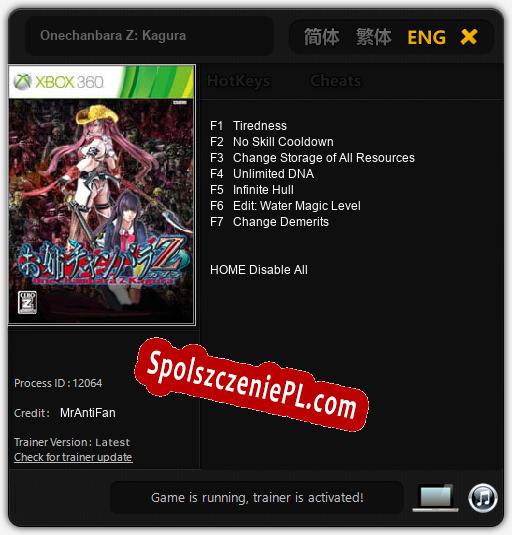 Onechanbara Z: Kagura: Trainer +7 [v1.6]