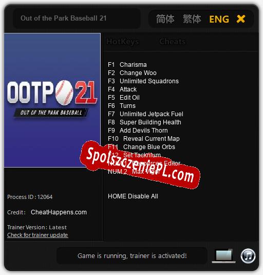 Out of the Park Baseball 21: Trainer +14 [v1.4]