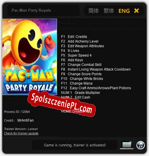 Pac-Man Party Royale: Cheats, Trainer +14 [MrAntiFan]