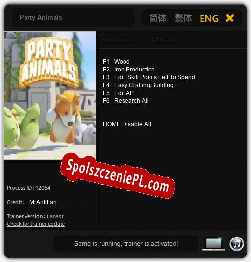 Party Animals: Treinador (V1.0.38)