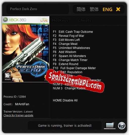 Perfect Dark Zero: Cheats, Trainer +15 [MrAntiFan]