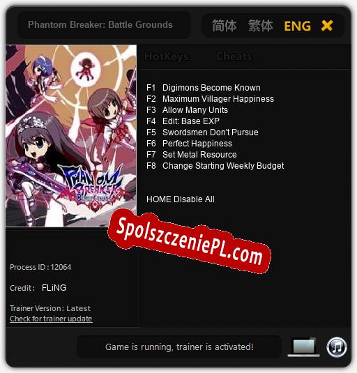 Treinador liberado para Phantom Breaker: Battle Grounds [v1.0.8]