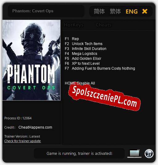 Phantom: Covert Ops: Treinador (V1.0.33)