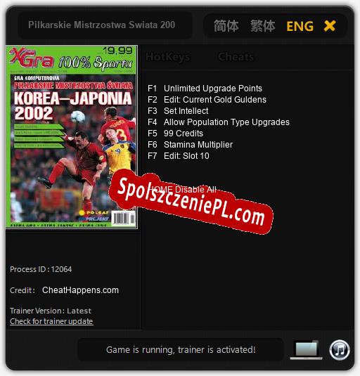 Pilkarskie Mistrzostwa Swiata 2002: Japonia-Korea: Treinador (V1.0.79)