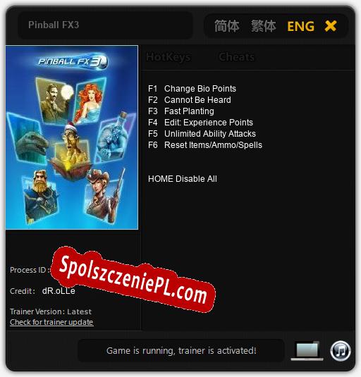 Pinball FX3: Cheats, Trainer +6 [dR.oLLe]