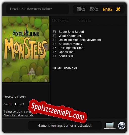 Treinador liberado para PixelJunk Monsters Deluxe [v1.0.1]