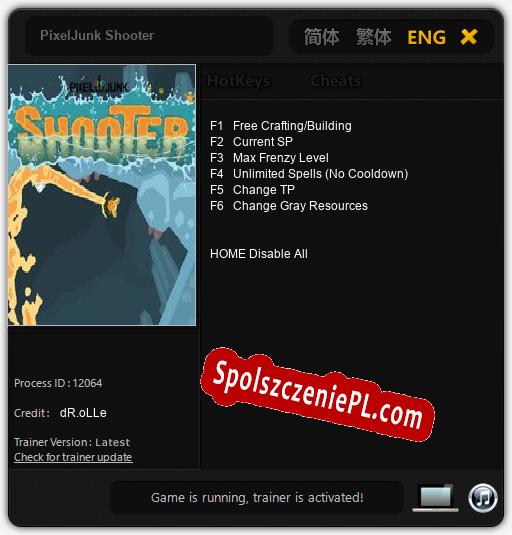 Treinador liberado para PixelJunk Shooter [v1.0.7]