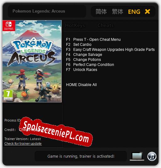 Pokemon Legends: Arceus: Treinador (V1.0.35)