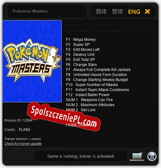 Pokemon Masters: Trainer +15 [v1.5]