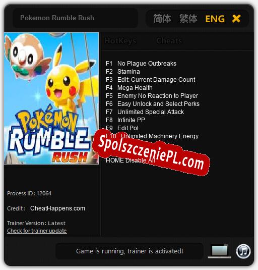 Treinador liberado para Pokemon Rumble Rush [v1.0.6]