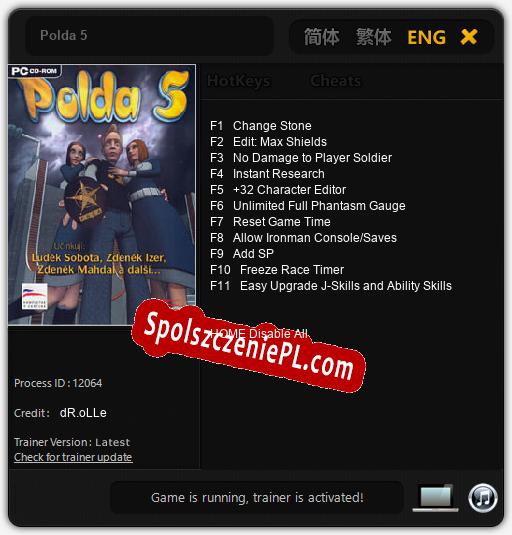 Polda 5: Trainer +11 [v1.6]