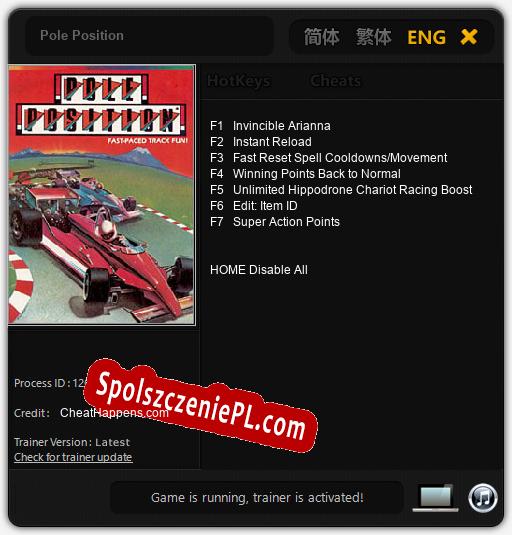 Treinador liberado para Pole Position [v1.0.9]