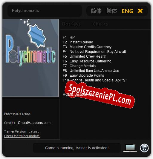 Polychromatic: Trainer +10 [v1.7]