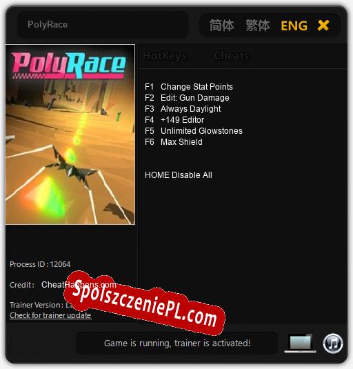 PolyRace: Trainer +6 [v1.5]