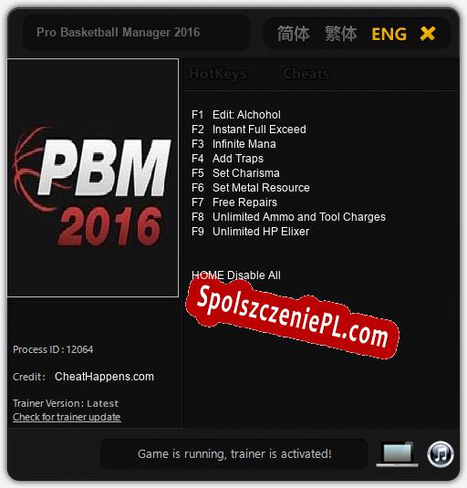 Pro Basketball Manager 2016: Treinador (V1.0.90)