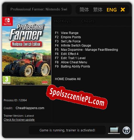 Professional Farmer: Nintendo Switch Edition: Treinador (V1.0.30)