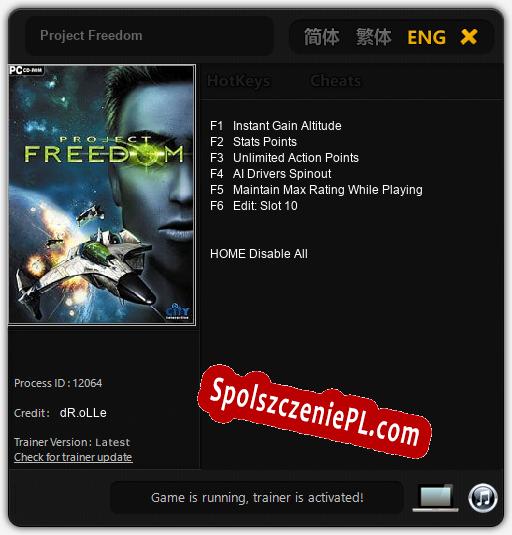 Project Freedom: Treinador (V1.0.7)