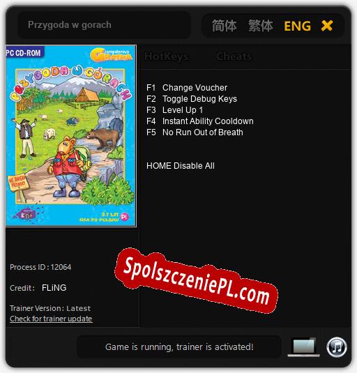 Przygoda w gorach: Trainer +5 [v1.9]