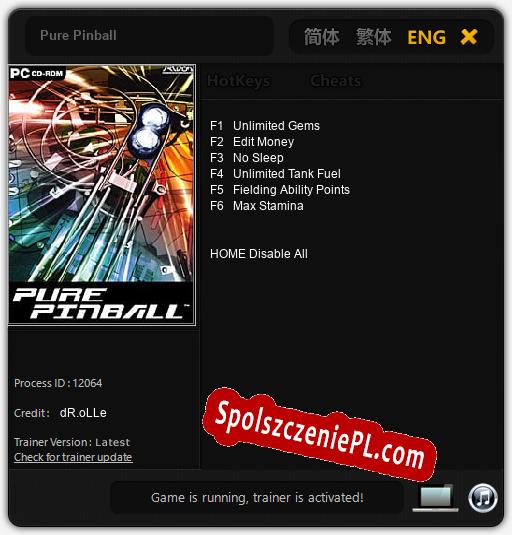 Pure Pinball: Treinador (V1.0.54)