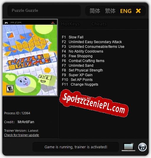 Treinador liberado para Puzzle Guzzle [v1.0.4]