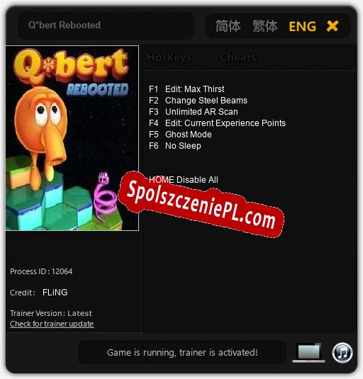 Q*bert Rebooted: Trainer +6 [v1.5]