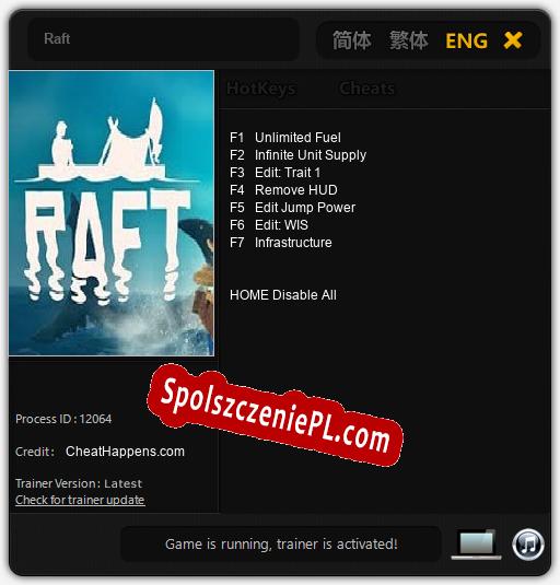 Raft: Treinador (V1.0.61)