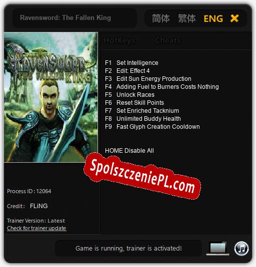 Ravensword: The Fallen King: Treinador (V1.0.79)