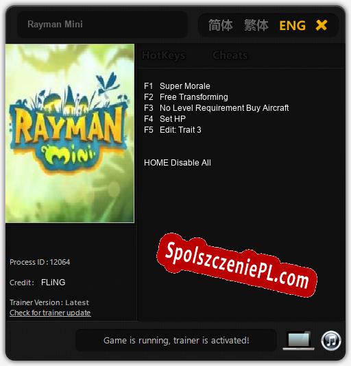 Rayman Mini: Cheats, Trainer +5 [FLiNG]