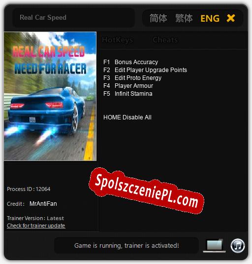 Real Car Speed: Treinador (V1.0.7)