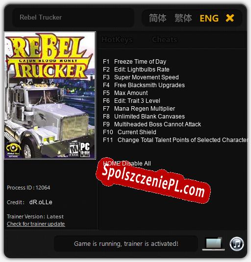 Treinador liberado para Rebel Trucker [v1.0.4]