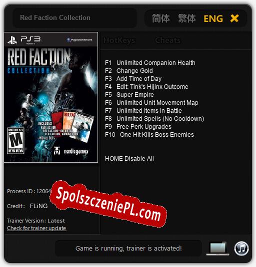 Red Faction Collection: Cheats, Trainer +10 [FLiNG]