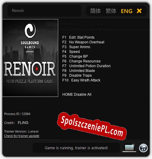 Renoir: Trainer +10 [v1.4]