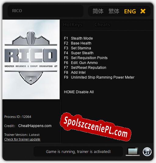 RICO: Cheats, Trainer +9 [CheatHappens.com]