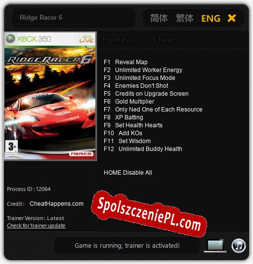 Ridge Racer 6: Cheats, Trainer +12 [CheatHappens.com]