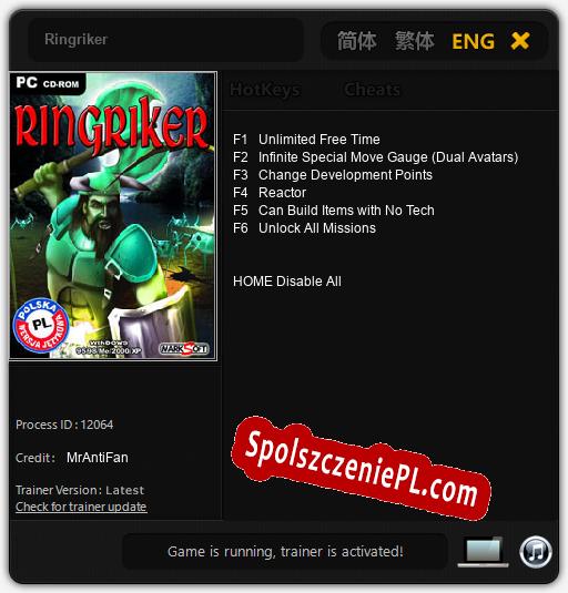 Ringriker: Trainer +6 [v1.4]