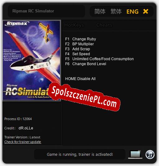 Ripmax RC Simulator: Cheats, Trainer +6 [dR.oLLe]