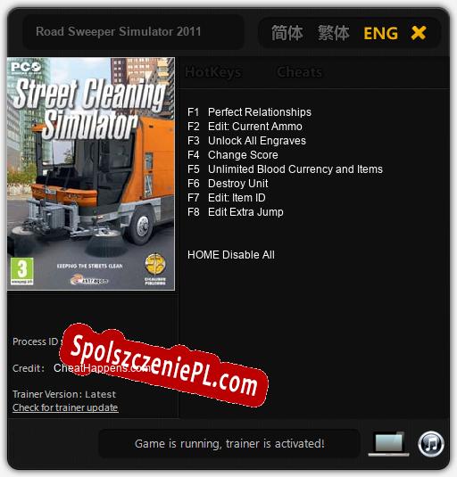 Treinador liberado para Road Sweeper Simulator 2011 [v1.0.3]