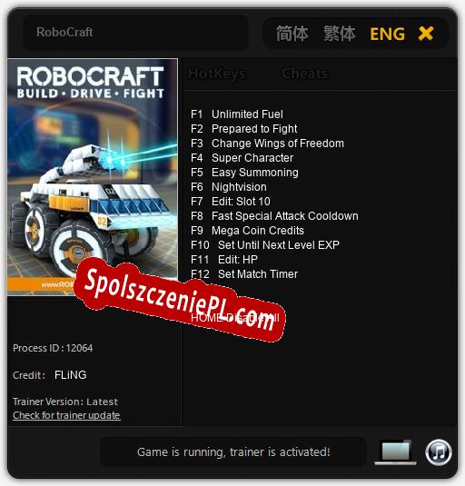 RoboCraft: Trainer +12 [v1.2]