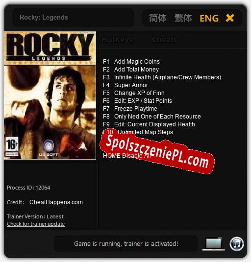 Rocky: Legends: Cheats, Trainer +10 [CheatHappens.com]