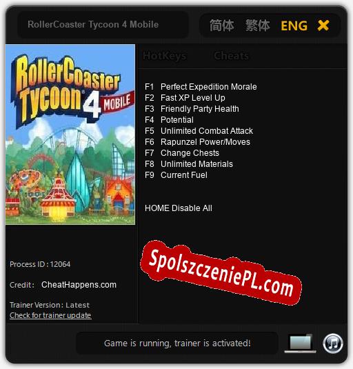 RollerCoaster Tycoon 4 Mobile: Treinador (V1.0.10)