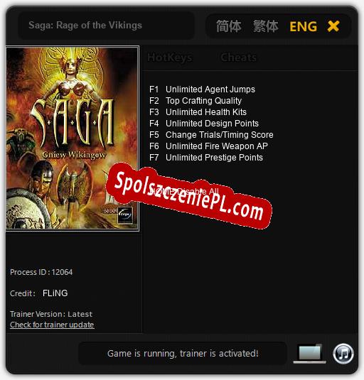 Saga: Rage of the Vikings: Cheats, Trainer +7 [FLiNG]