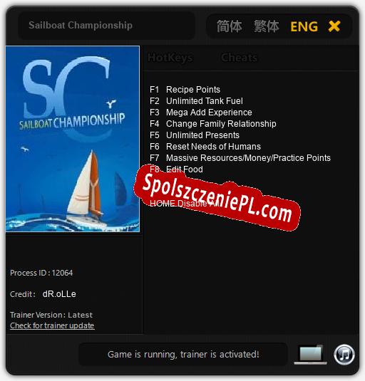 Treinador liberado para Sailboat Championship [v1.0.8]