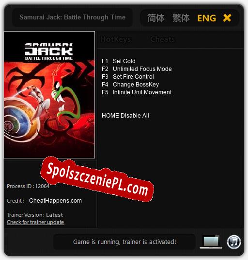 Samurai Jack: Battle Through Time: Cheats, Trainer +5 [CheatHappens.com]