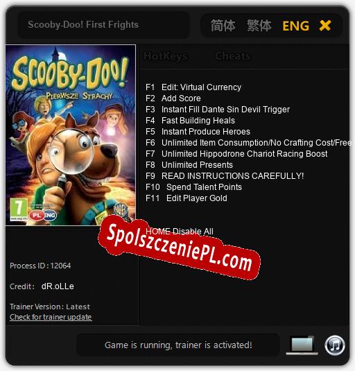 Scooby-Doo! First Frights: Cheats, Trainer +11 [dR.oLLe]