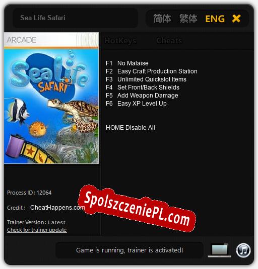 Sea Life Safari: Trainer +6 [v1.1]