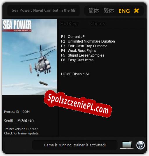 Sea Power: Naval Combat in the Missile Age: Cheats, Trainer +6 [MrAntiFan]